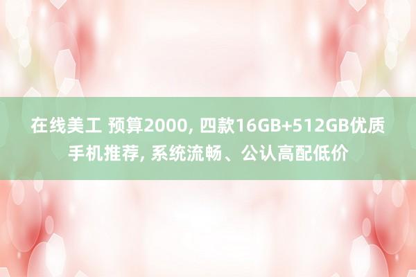 在线美工 预算2000, 四款16GB+512GB优质手机推荐, 系统流畅、公认高配低价